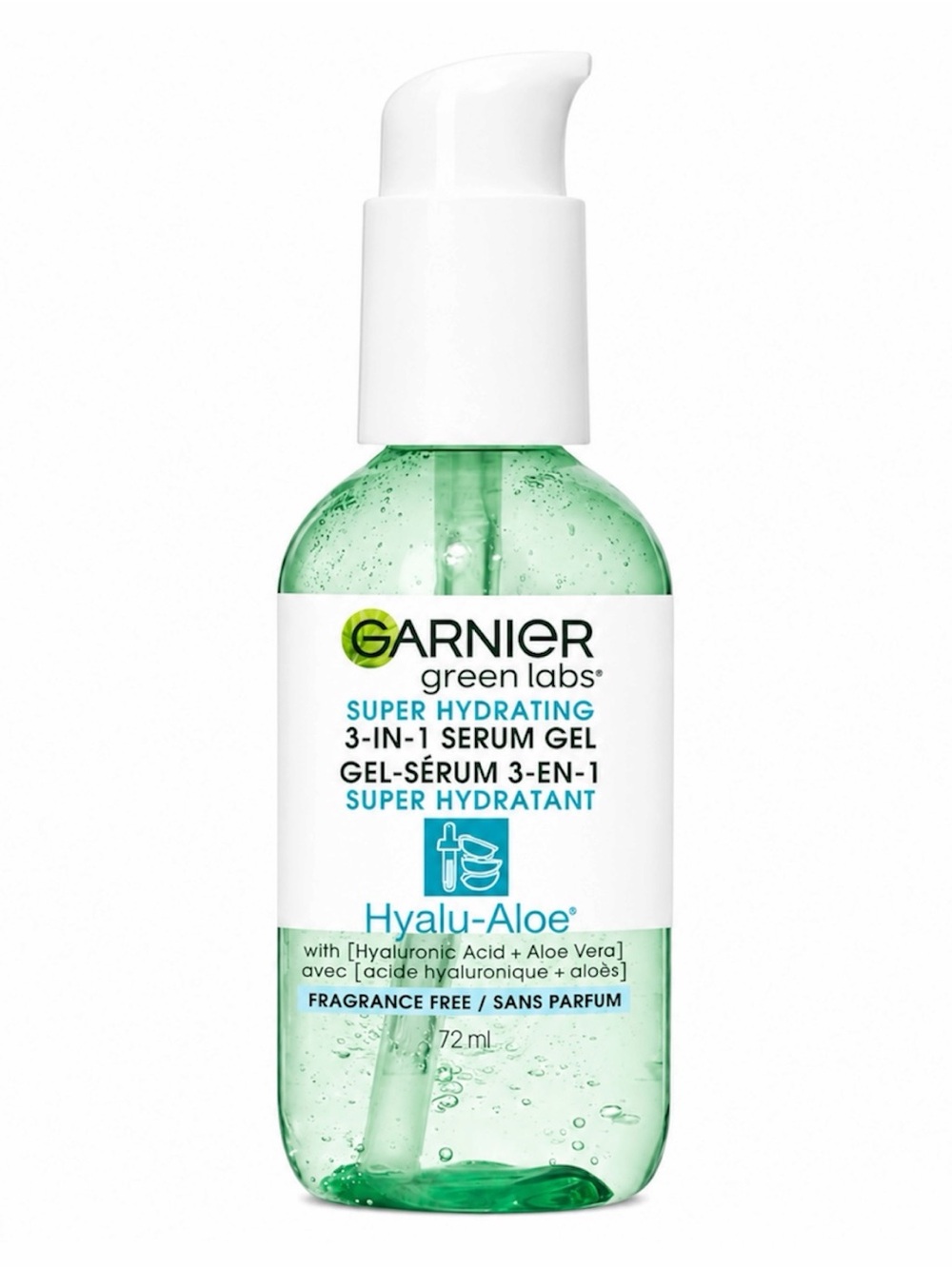 GARNIER GREEN LABS SUPER HYDRATING 3-IN-1 SERUM GEL 72ML - NEW, NO BOX